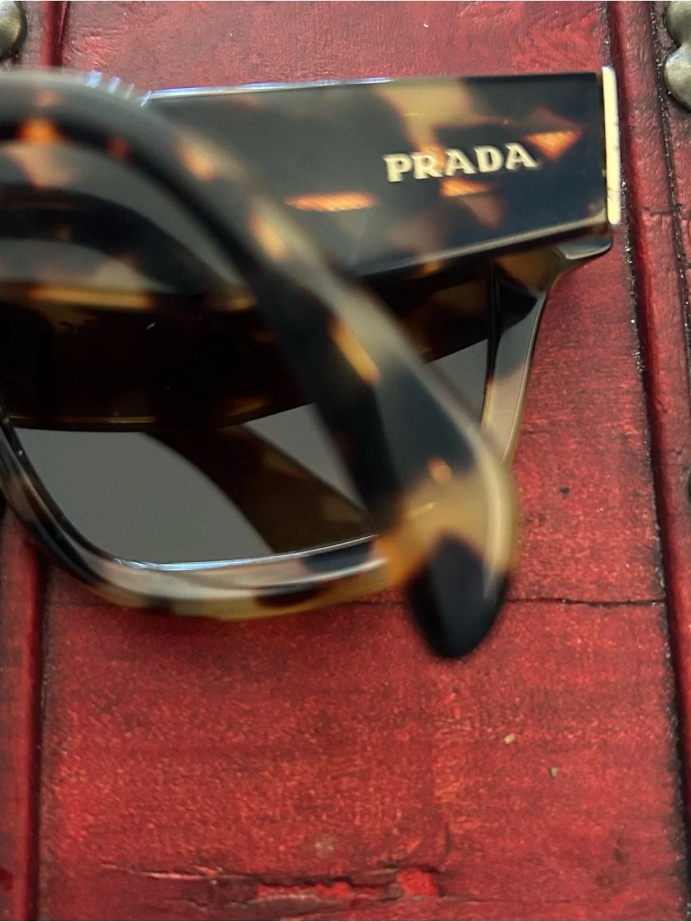 Prada SPR 29R 7S0-0A7 - Medium Havana/Grey Gradient sunglasses